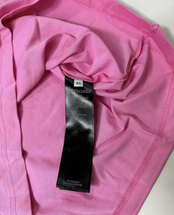 Balenciaga adidas pink t-shirt tee