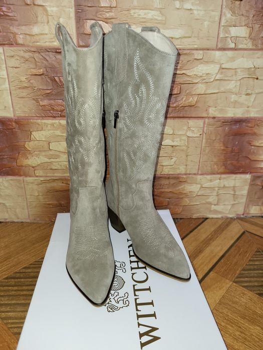 Wittchen kozaki kowbojki zamszowe wiosenne 38 39