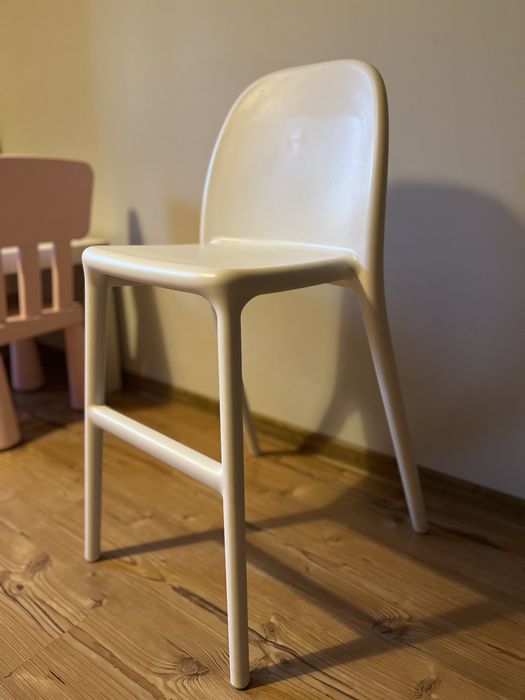 Białe krzesło krzesełko dziecięce Ikea Urban stan bardzo dobry