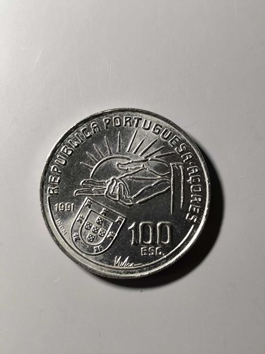 Moeda  100  Escudos  1991 – Antero de  Quental