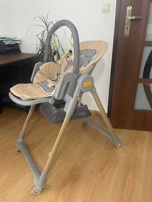 Krzesełko do karmienia kinderkraft lastree z pałąkiem