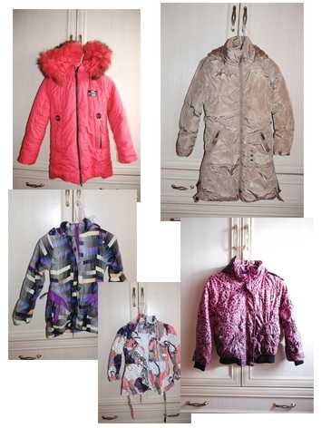 Куртки детские одним лотом пакетом  для девочки куртка