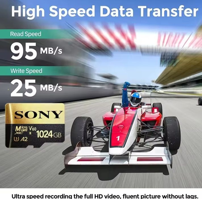 Karta Pamięci Sony microSDXC 1024GB V60 A2 U3