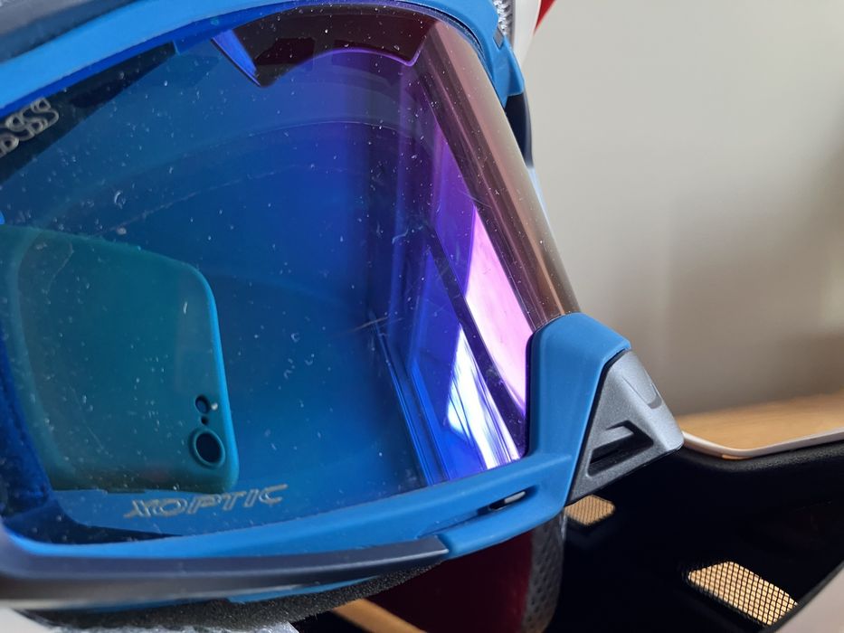 Kask Full face Carbon 100 % Aircraft L + Google IXS Rampage TLD