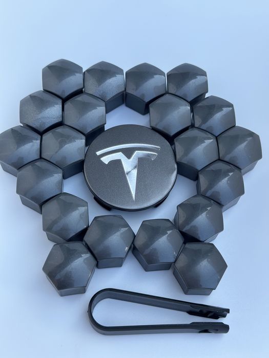 Ковпачки для литих дисків Tesla заглушки емблема шильдік колпачки Тес