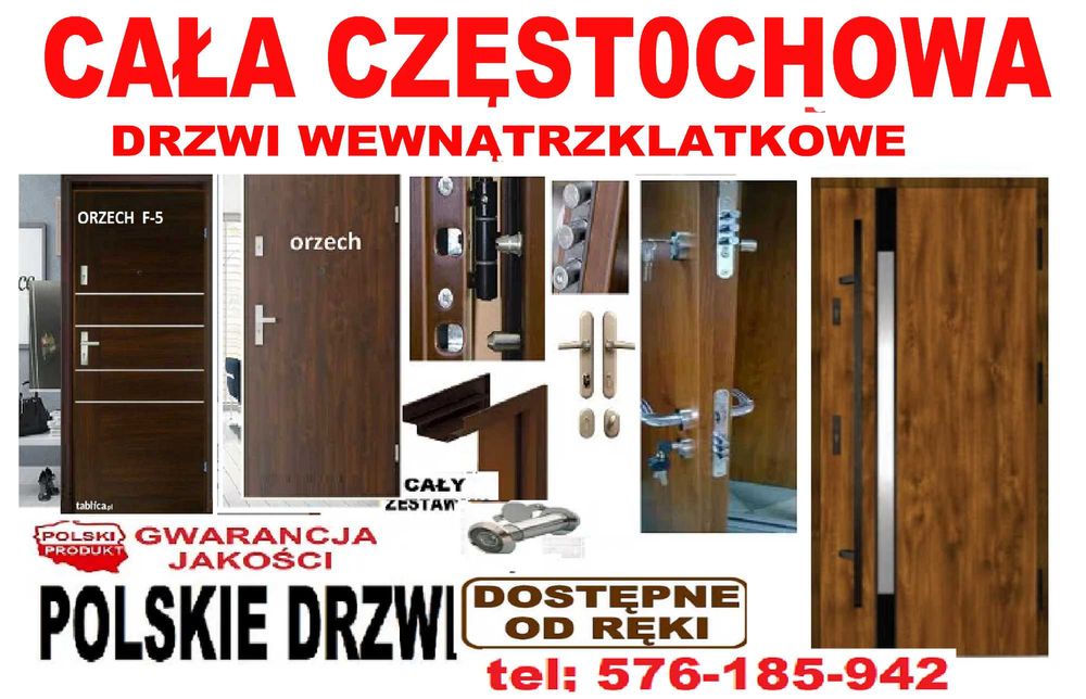 Drzwi ZEWNĘTRZNE wejściowe do mieszkania w bloku z MONTAŻEM