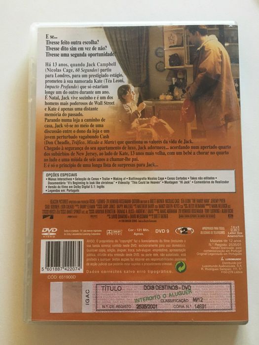 DVD filme - Dois Destinos - NOVO selado