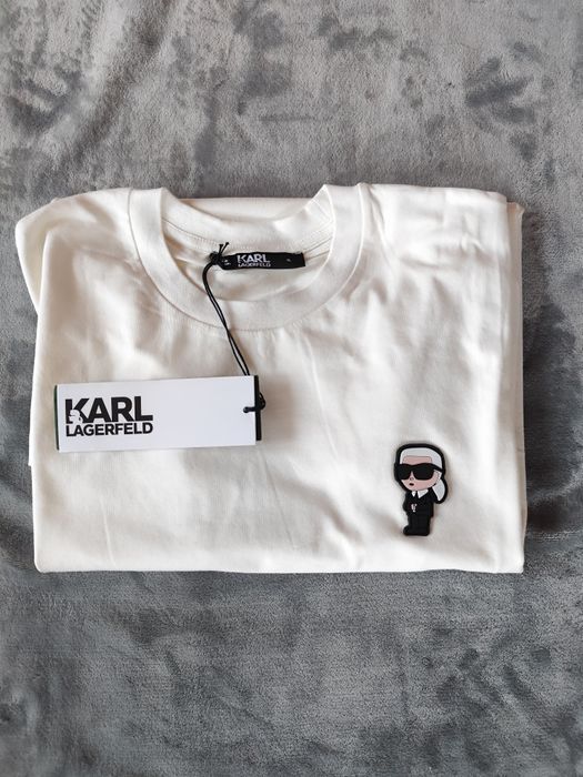 Koszulka męska T-shirt Karl Lagerfeld biała nowa