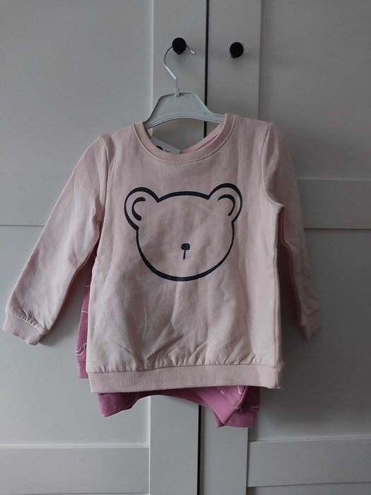 Piekny zestaw ubran dla dziewczynki rozmiar 92