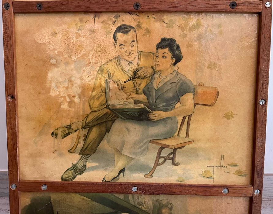 Painel publicitário de António Cruz Caldas, década 60