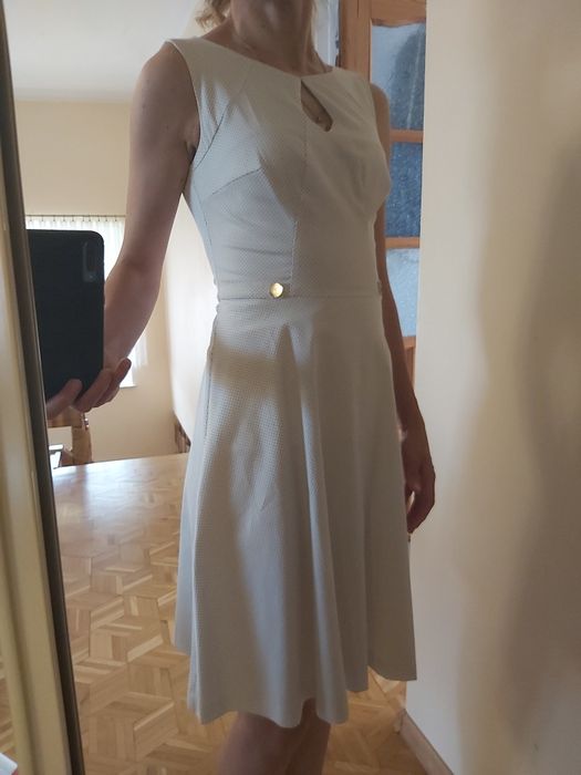 Śliczna biala sukienka Business look ORSAY rozm.34 xs