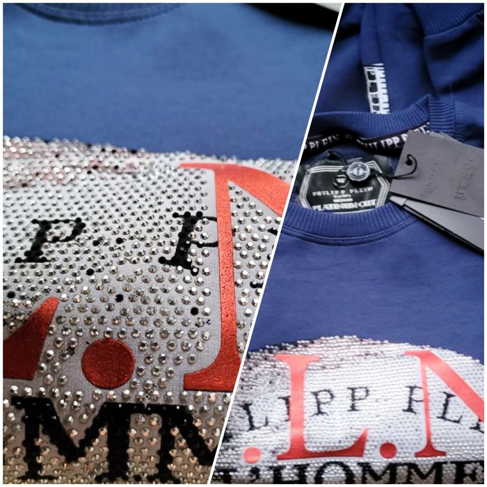 Bluza Philipp Plein Skull roz.M granatowa Okazja