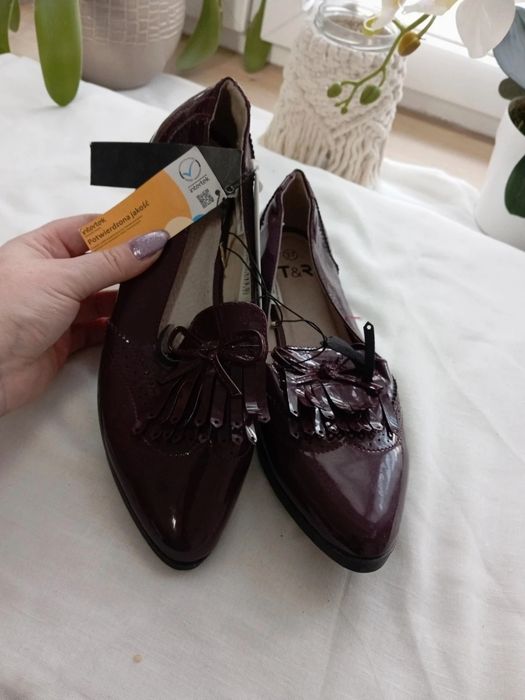 Buty damskie baleriny 37 nowe z metką