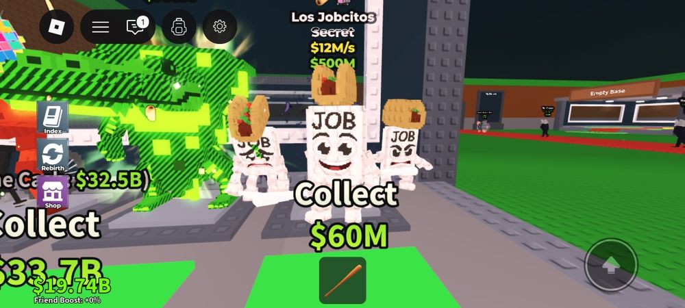 Steal a Brainrot Лос Джобситос дает в секунду 12млн