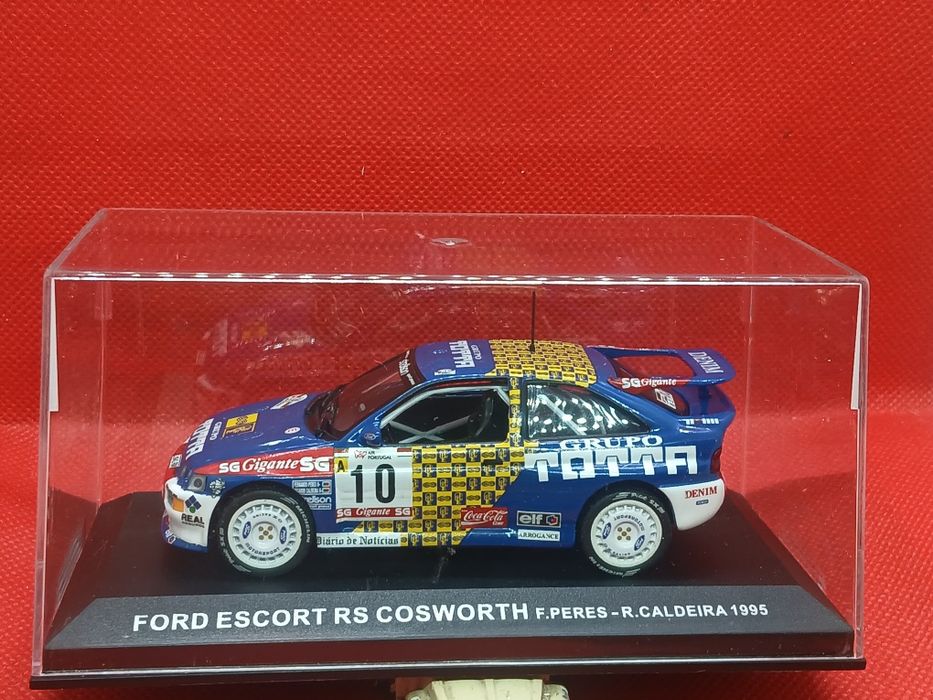 Miniatura  1/43 Ford Escort RS Cosworth F. Peres Rally de Portugal  1995 Novo