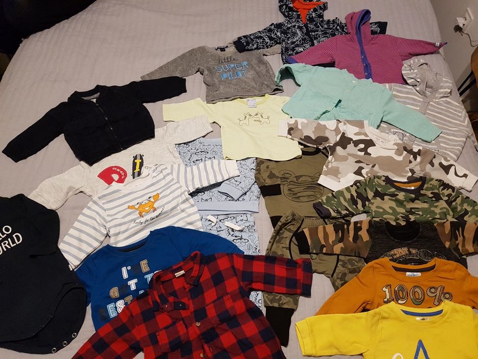 Bluzy, koszule, dresiki  dla chłopca rozmiar 68