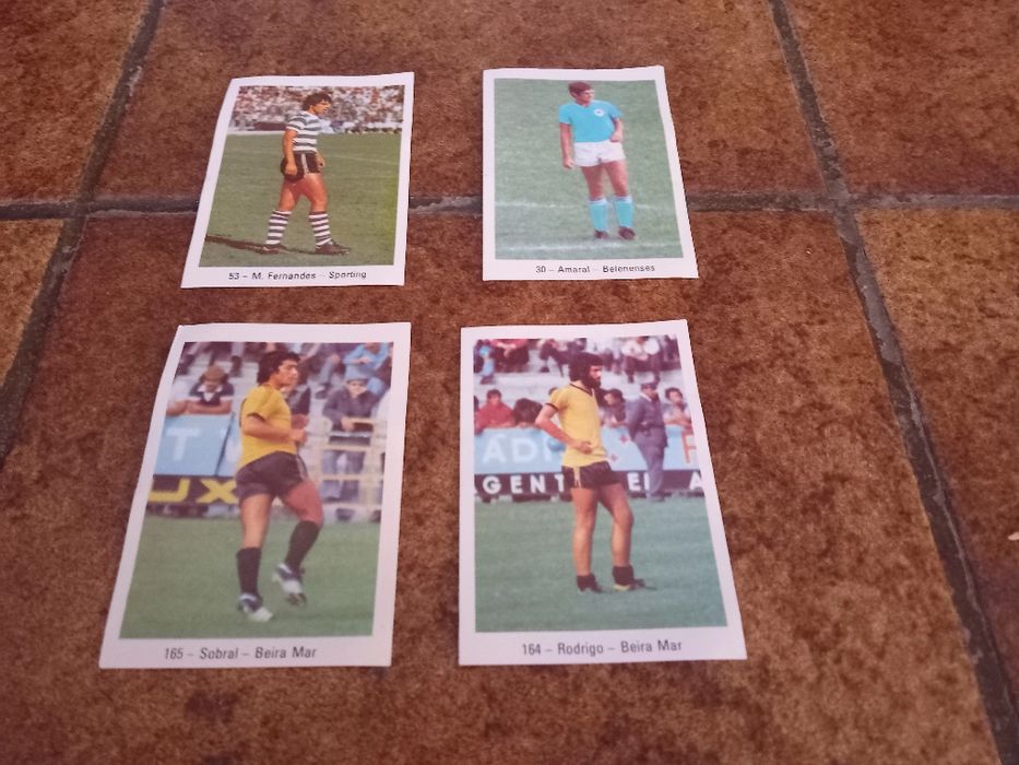Cromos futebol português, antigos e raros, 10 cromos (ver fotos)