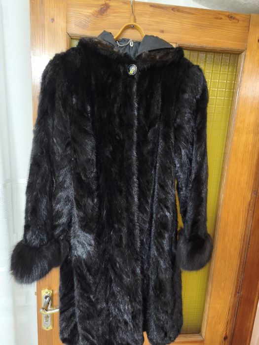 Шубка  норкова з кусочків