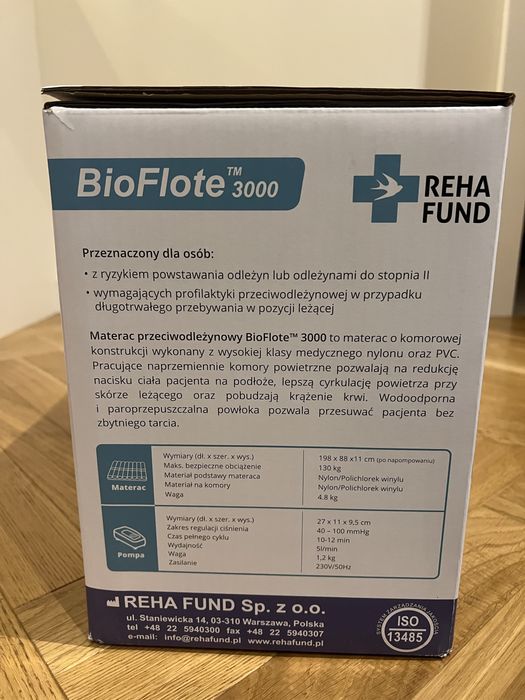 Materac przeciwodleżynowy BioFlote 3000