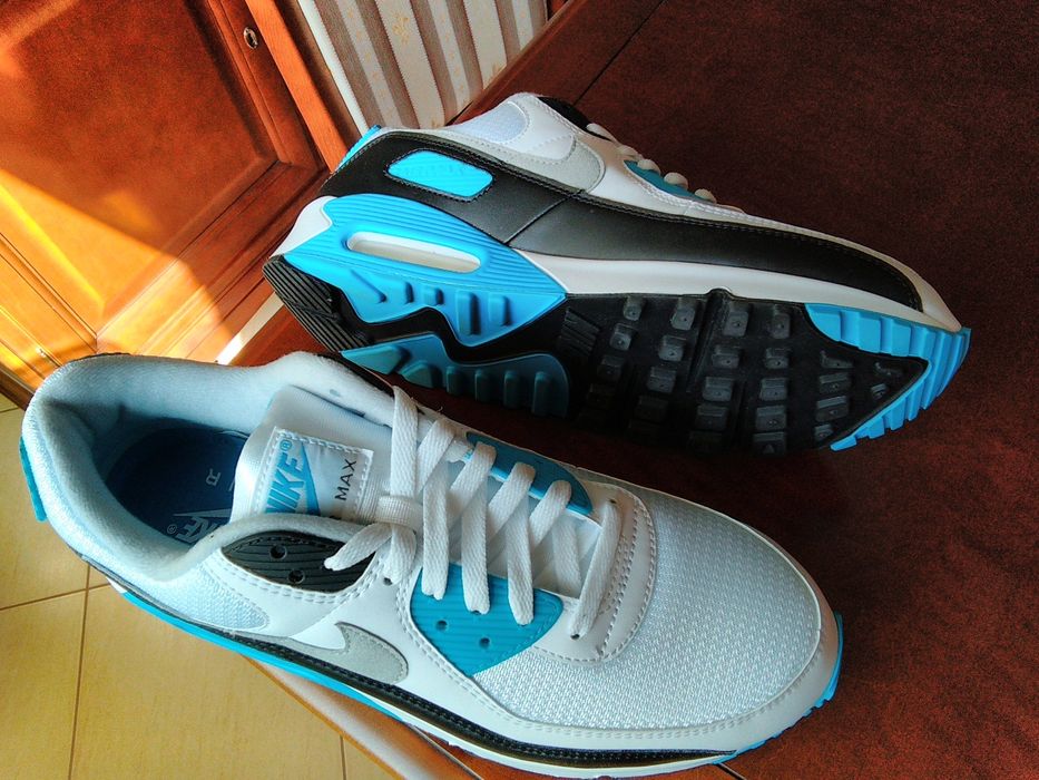 (Eur 46- 30 cm) NOWE Nike Air Max 90 Laser Blue (2020) CJ6779,-100