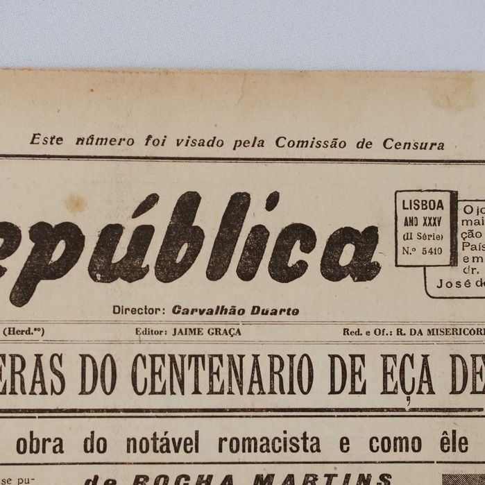 Jornal "A República" - 20/11/1945