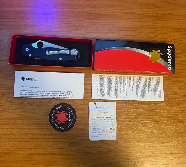 Spyderco Para Military 2 Cobalt Blue, G10, SPY27