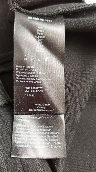 Sukienka modny wzór panterka,wizytowa ,Comma, rozmiar 38