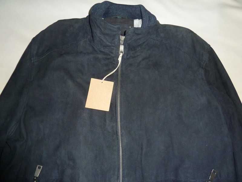 Blusão novo de camurça azul escura HI Buxter 58 / 3XL