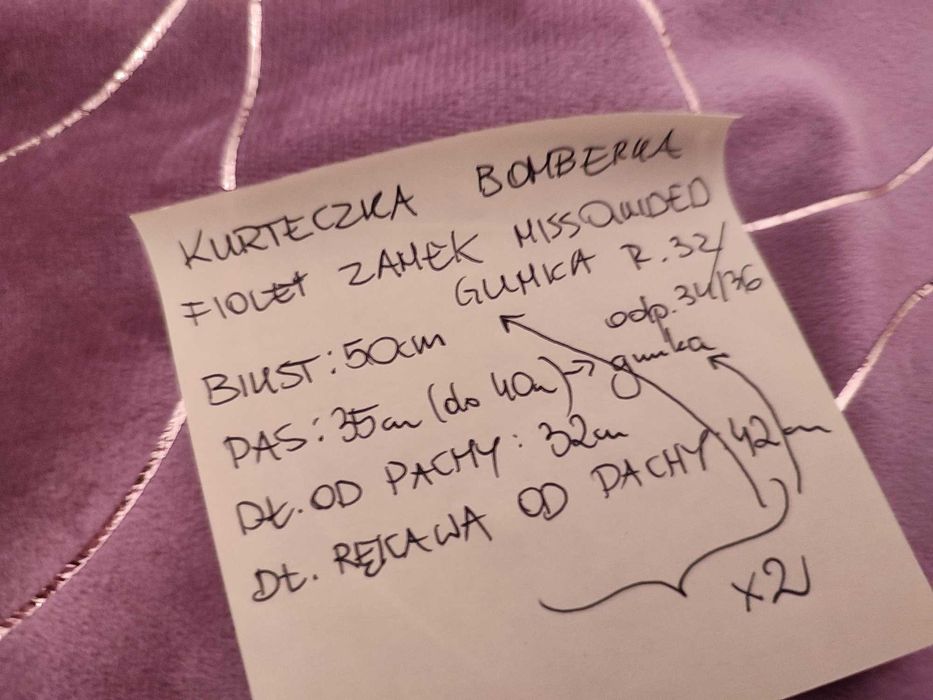 Kurtka Bomberka zamek kieszenie