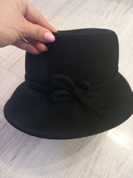 Kapelusz damski czarny