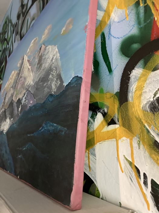 obraz przedstawiający góry