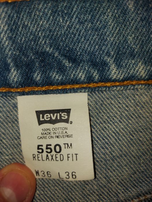 Джинси Levis 550, оригінал, зроблено у США, 36 розмір