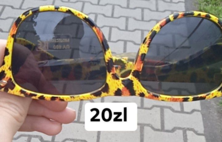 Nowe okulary przeciwsłoneczne w panterkę
