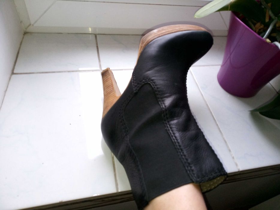 botki ze skóry ZARA r. 39