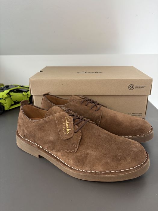 Clarks buty eleganckie zamszowe