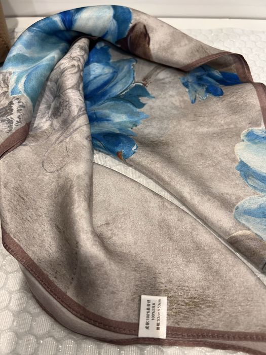 Naturalny jedwab apaszka, chusta 100% silk