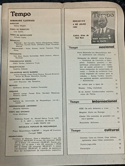 Revista Tempo do Ultramar e Guerra Colonial