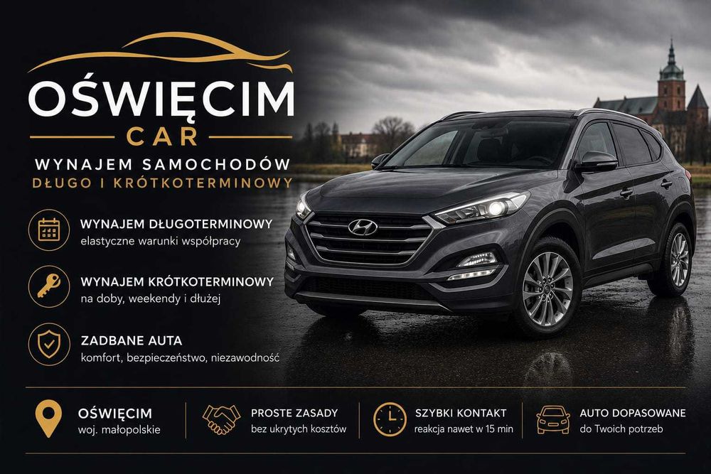 Wynajem samochodu osobowego, 40 zł DOBA