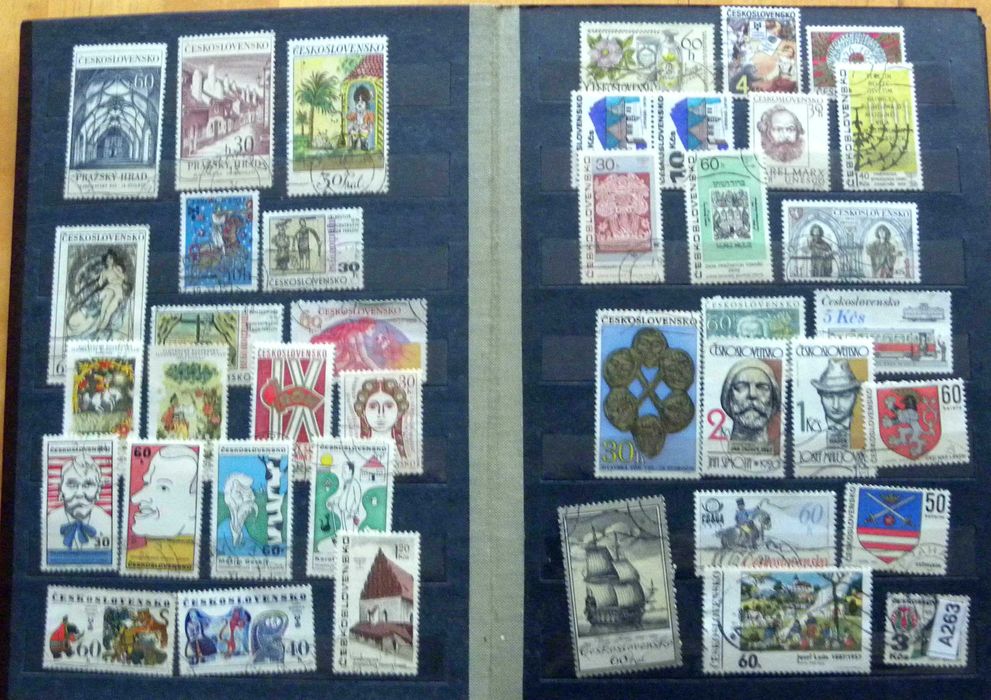 Klaser ze znaczkami, znaczki pocztowe A263