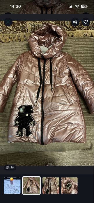 Продам зимове пальто на дівчинку в ідеалі