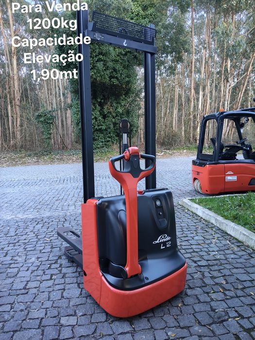 2450€ +IVA , Empilhador , Porta Paletes, Stacker Linde , Elev. 1,90mt