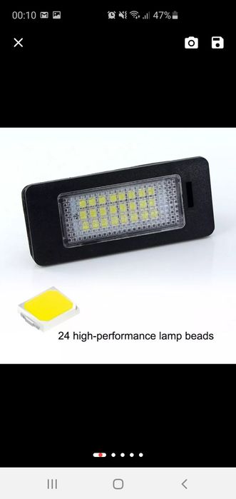 Luz de matricula led bmw série 3 E90 E91 novos em caixa