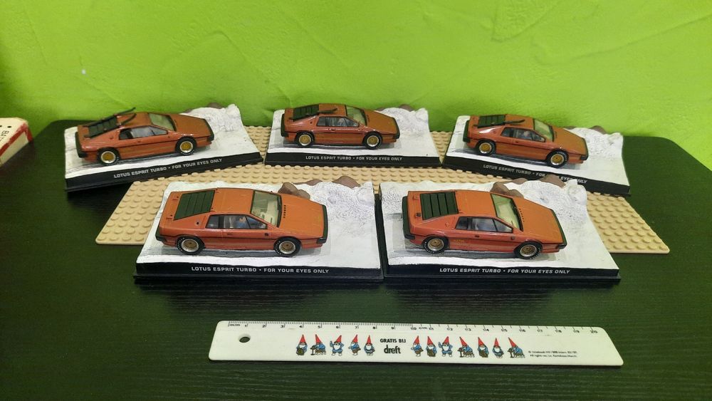 Wyprzedaż kolekcji modeli! Zestaw James Bond Lotus Esprit 5szt