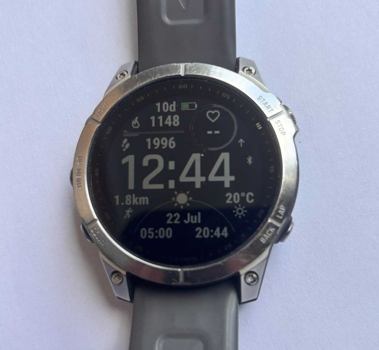 Garmin Fenix 7 – bardzo dobry stan, bateria do 18 dni, PL TOPO, komplet