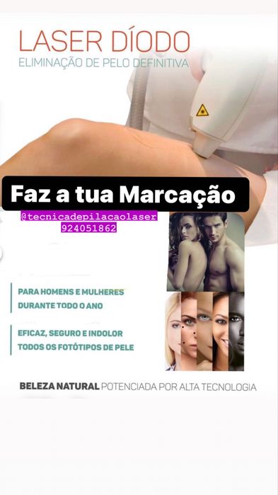 Depilação laser díodo Masculino e Feminino