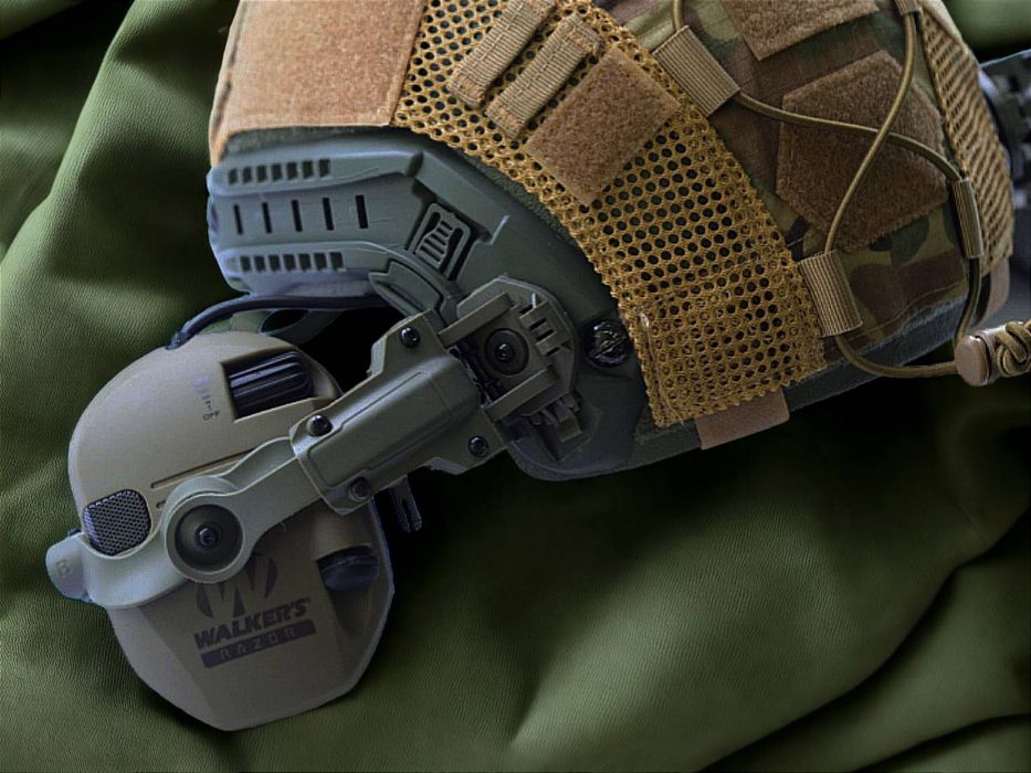 Комплект! Наушники Walker's Razor Slim +крепление чебурашки Валкерс