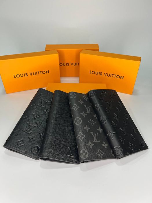 Мужской  кожаный кошелек Лв Чоловічий шкіряний гаманець портмоне LV Louis vuitton
