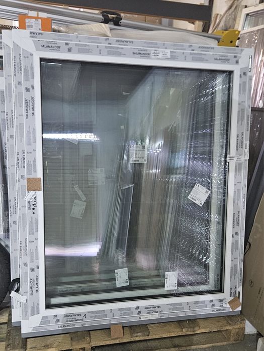Nowe okna pvc białe Salamander 3 szyby 127x151  Oława Montaż