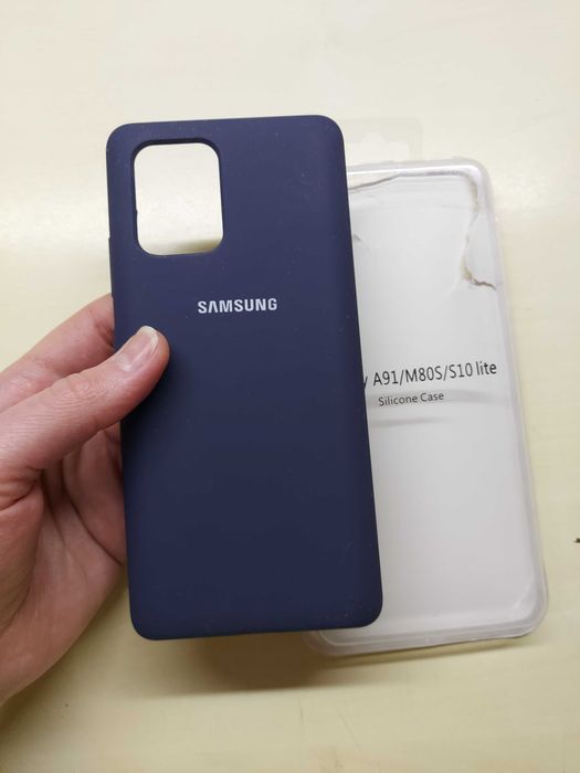 Чехол на телефон soft touch sumsung S10 lite, A91, M80S