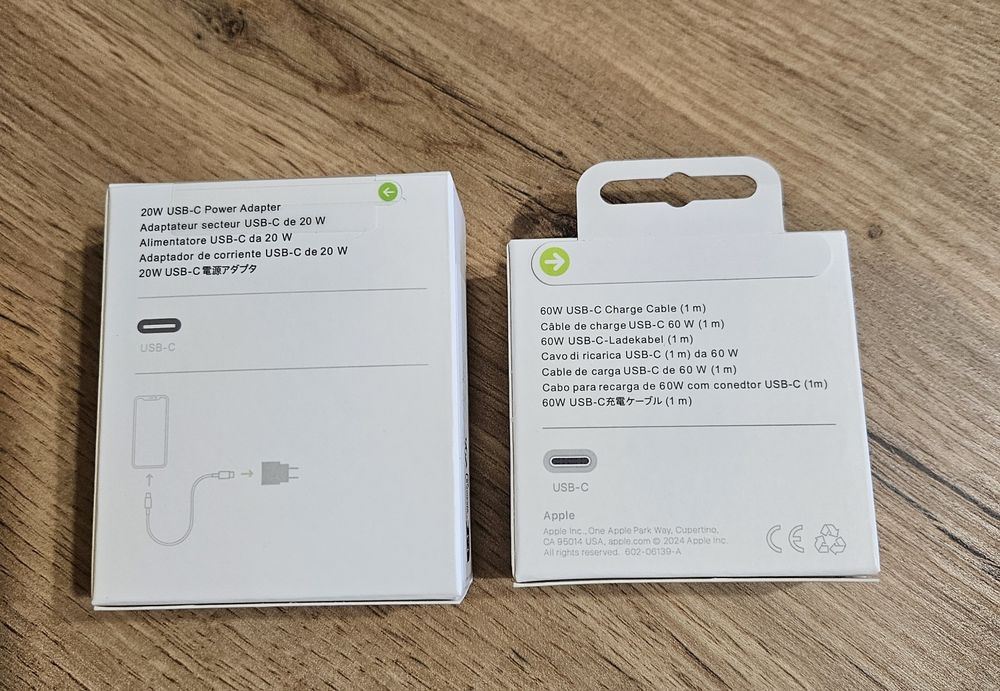 Ładowarka 20W Apple i kabel USB-C do Iphone . Komplet nowe